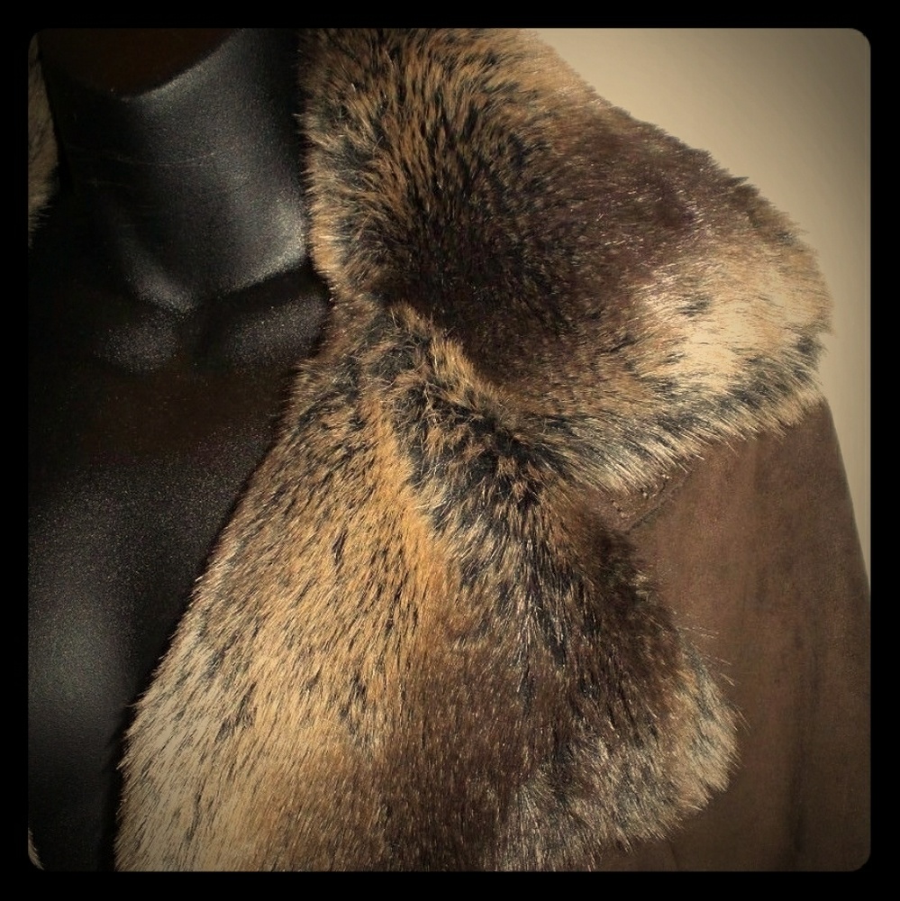 Pierre Balmain Paris authentic real brown coat XS